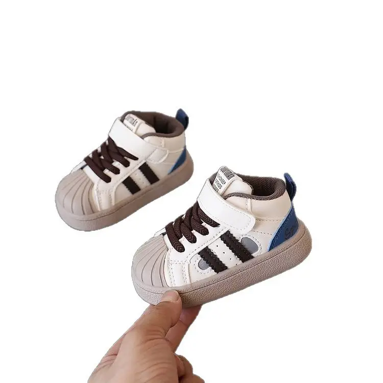 Baby Girl's Fashionable Shell-Toe Shoes, Baby Shoes, Soft-Soled Toddler Shoes, Autum Boys' Fashionable Sports Sneakers