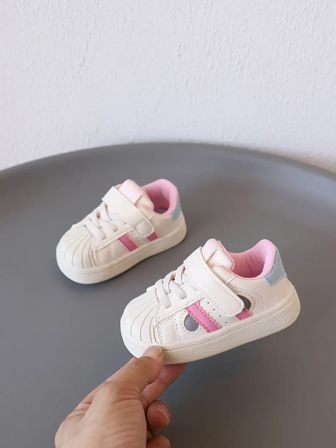 Baby Girl's Fashionable Shell-Toe Shoes, Baby Shoes, Soft-Soled Toddler Shoes, Autum Boys' Fashionable Sports Sneakers — feature 9