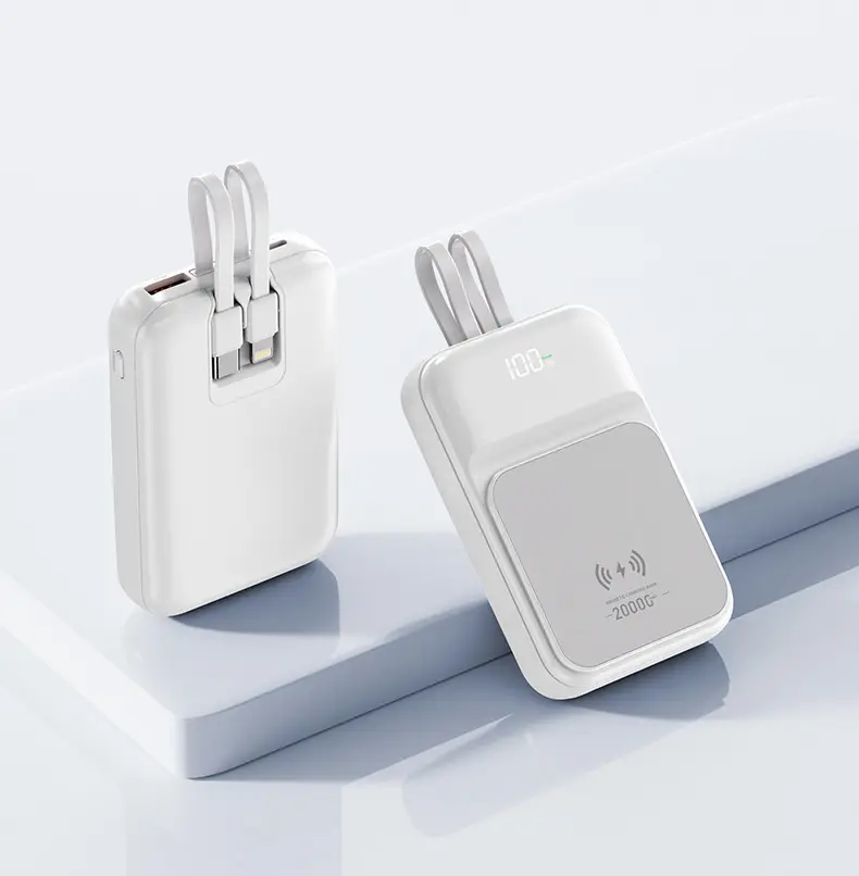 Magsafe Magnetic Mini Power Bank with Cable 20000 Mah Large Capacity Compact Portable Power Bank Digital Display — feature 14