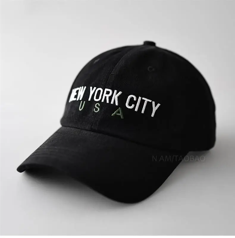 Blue Embroidered Baseball Cap for Men Women Casual Sunshade — feature 1