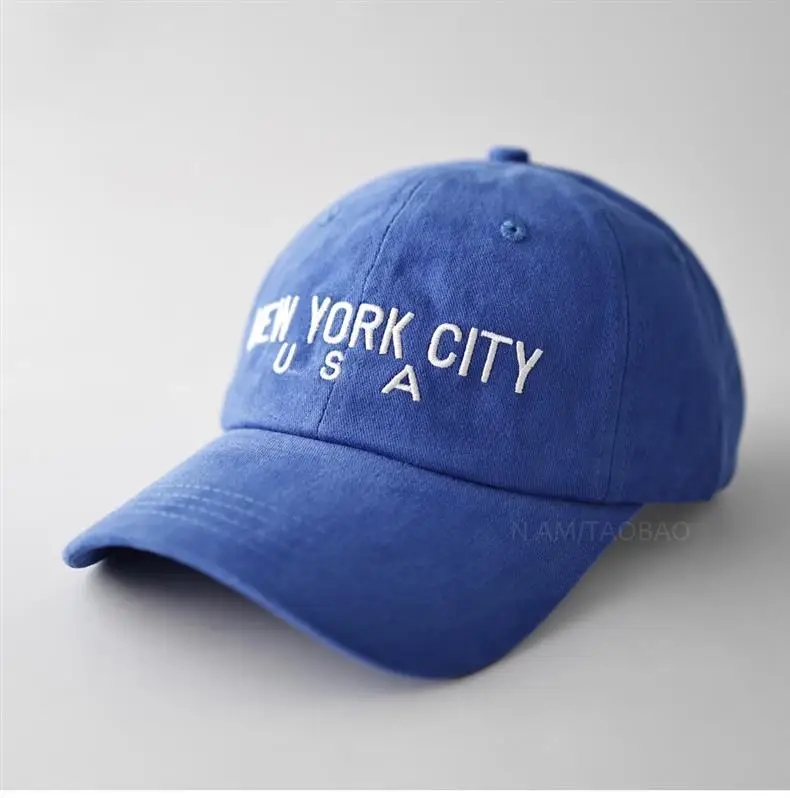 Blue Embroidered Baseball Cap for Men Women Casual Sunshade — feature 2