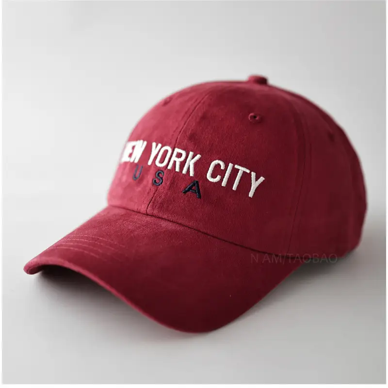 Blue Embroidered Baseball Cap for Men Women Casual Sunshade - Image 4