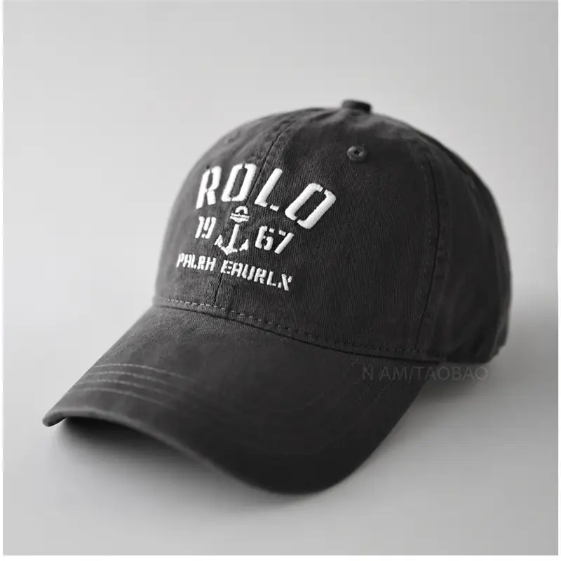 Maroon Polo 9167 Embroidered Baseball Cap - Image 8