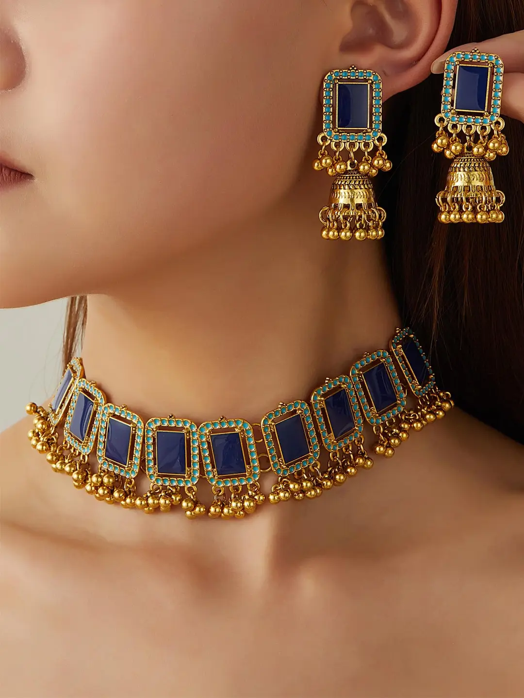 Cross-Border European and American Style Bohemian Handmade Tassel Bell Traditional Ethnic Style Earrings Wholesale Manufacturer