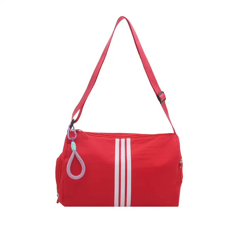 2025 Women's Black Crossbody Bag with 3 Stripes - Image 9