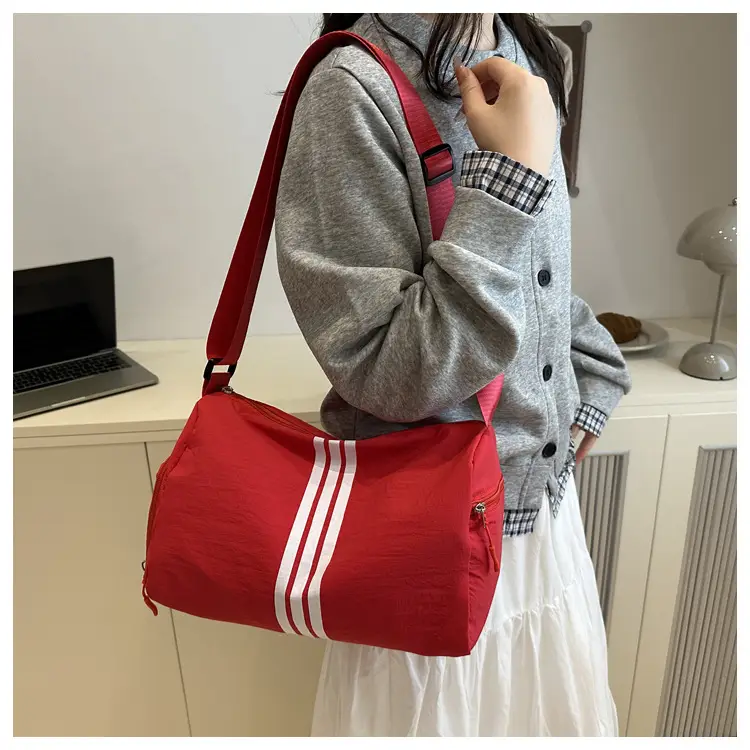 2025 Women's Black Crossbody Bag with 3 Stripes — feature 18