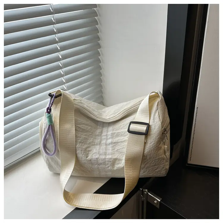 2025 Women's Black Crossbody Bag with 3 Stripes — feature 22