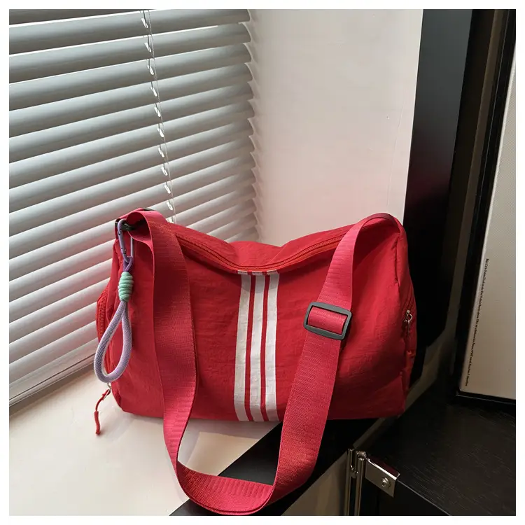 2025 Women's Black Crossbody Bag with 3 Stripes — feature 23