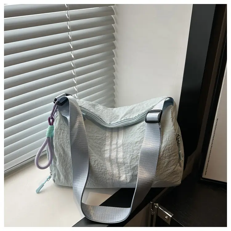 2025 Women's Black Crossbody Bag with 3 Stripes — feature 24