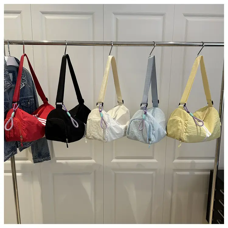 2025 Women's Black Crossbody Bag with 3 Stripes — feature 27