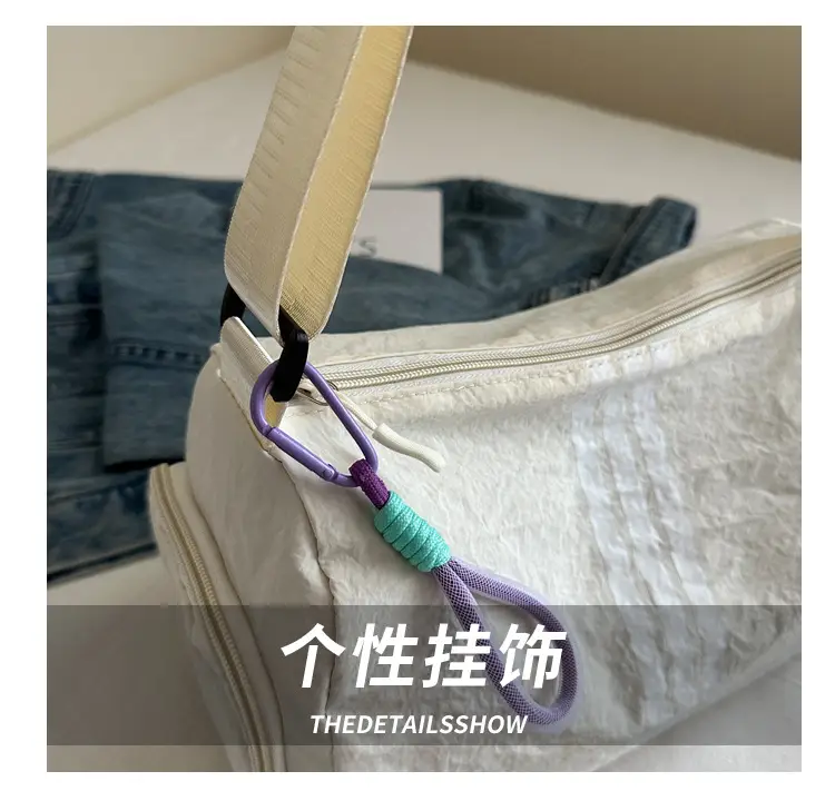 2025 Women's Black Crossbody Bag with 3 Stripes — feature 3