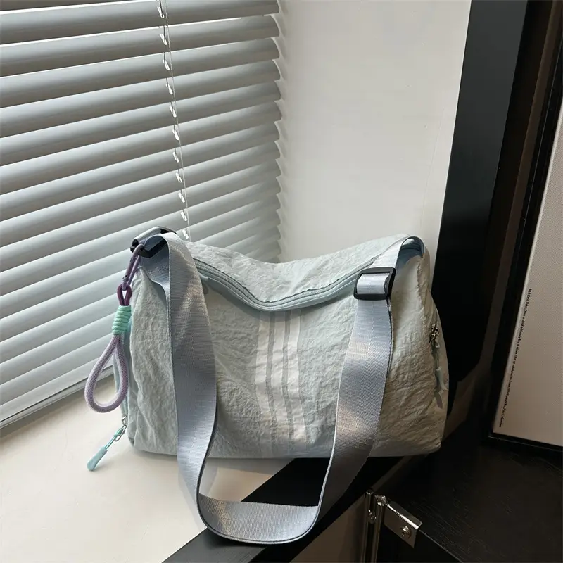 2025 Women's Black Crossbody Bag with 3 Stripes - Image 4
