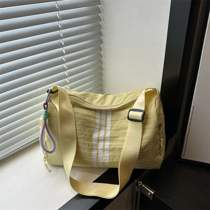 2025 Women's Black Crossbody Bag with 3 Stripes - Image 5