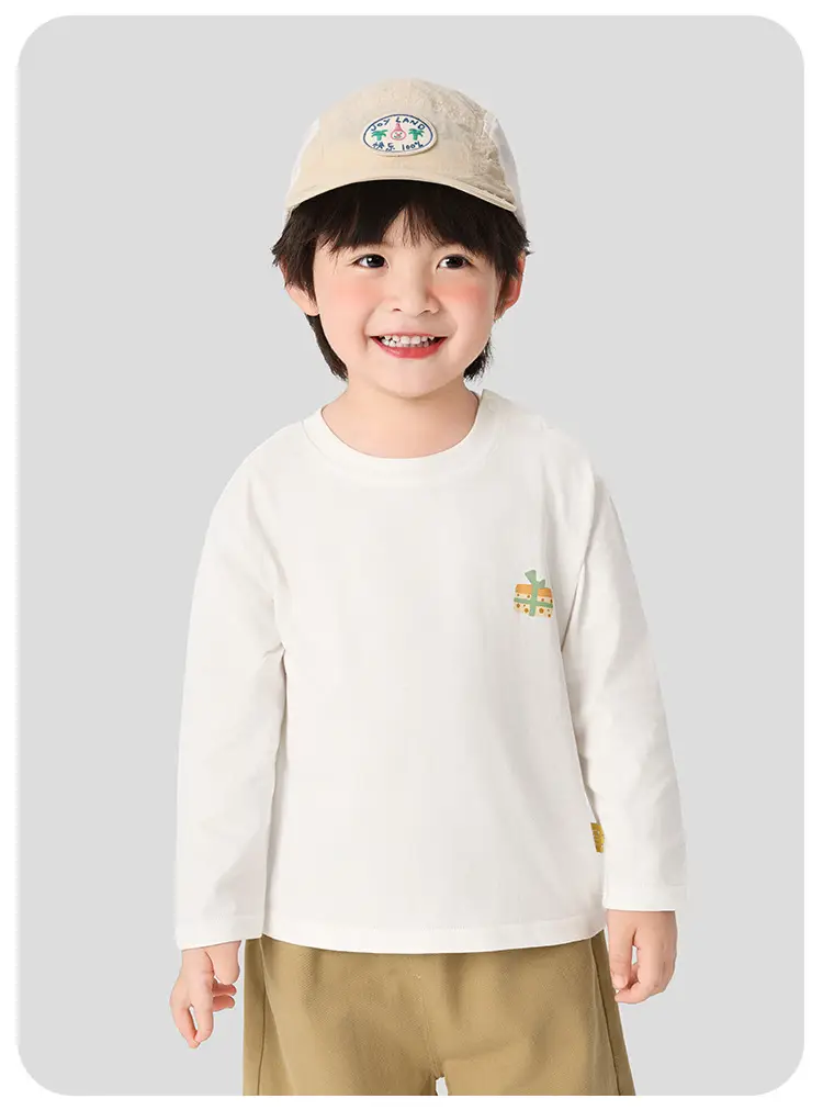 Kaka Panda Boys Long Sleeve T-Shirt Olive Green — feature 8