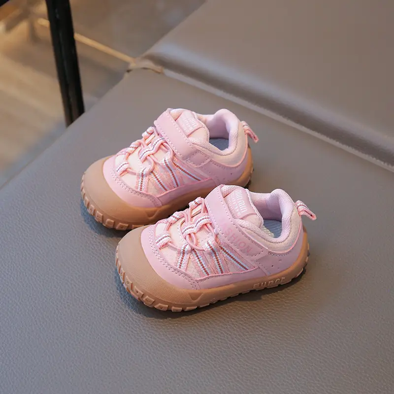 Fashion Toddler Shoes Autumn New Model for Boys and Girls, Stable Baby Shoes, Soft Sole Closed-Toe Anti-Kick Anti-Slip Functional Shoes