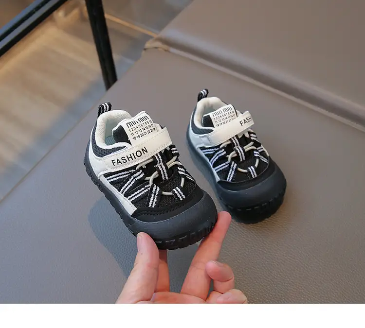 Fashion Toddler Shoes Autumn New Model for Boys and Girls, Stable Baby Shoes, Soft Sole Closed-Toe Anti-Kick Anti-Slip Functional Shoes — feature 15