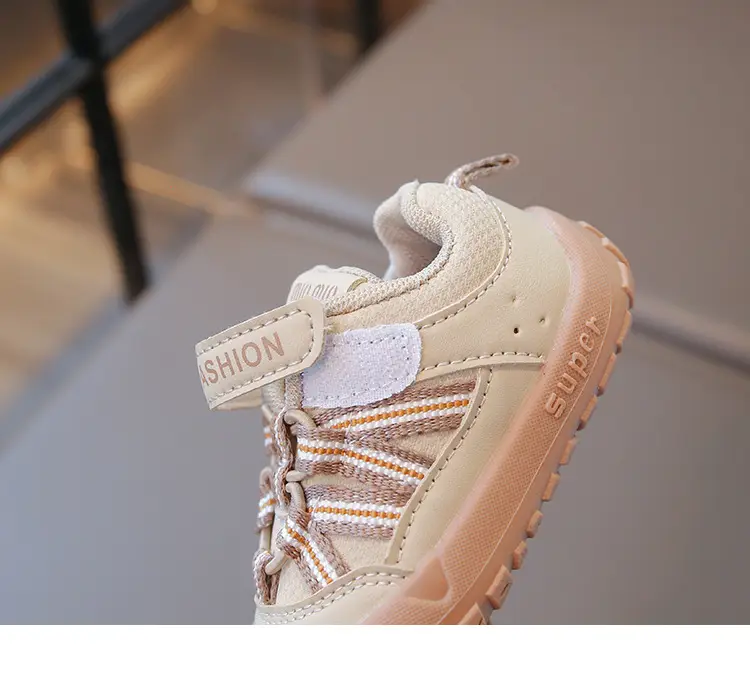 Fashion Toddler Shoes Autumn New Model for Boys and Girls, Stable Baby Shoes, Soft Sole Closed-Toe Anti-Kick Anti-Slip Functional Shoes — feature 21
