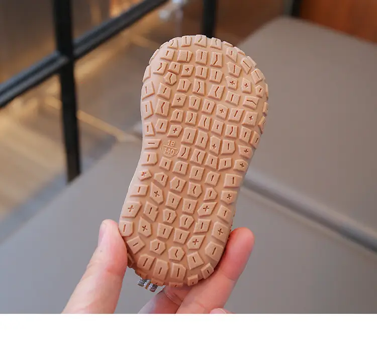 Fashion Toddler Shoes Autumn New Model for Boys and Girls, Stable Baby Shoes, Soft Sole Closed-Toe Anti-Kick Anti-Slip Functional Shoes — feature 25