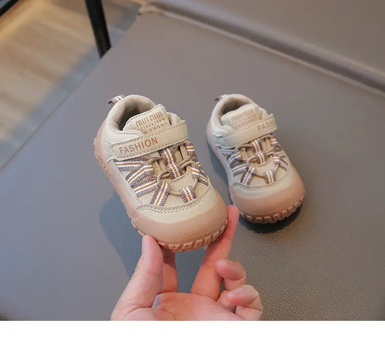 Fashion Toddler Shoes Autumn New Model for Boys and Girls, Stable Baby Shoes, Soft Sole Closed-Toe Anti-Kick Anti-Slip Functional Shoes — feature 9