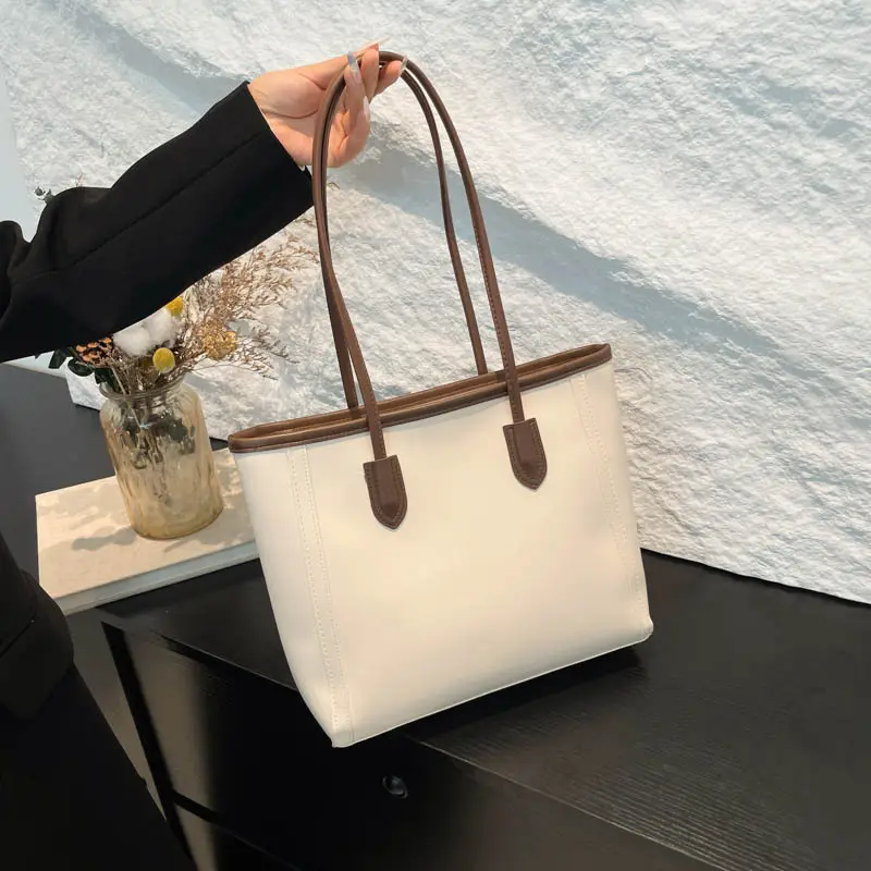 Women's New Casual Korean Style Brown Tote Bag - Image 6