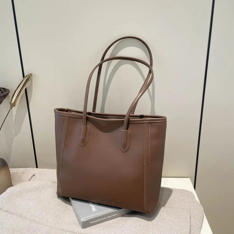 Women's New Casual Korean Style Brown Tote Bag — feature 13