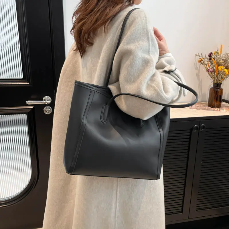 Women's New Casual Korean Style Brown Tote Bag — feature 23