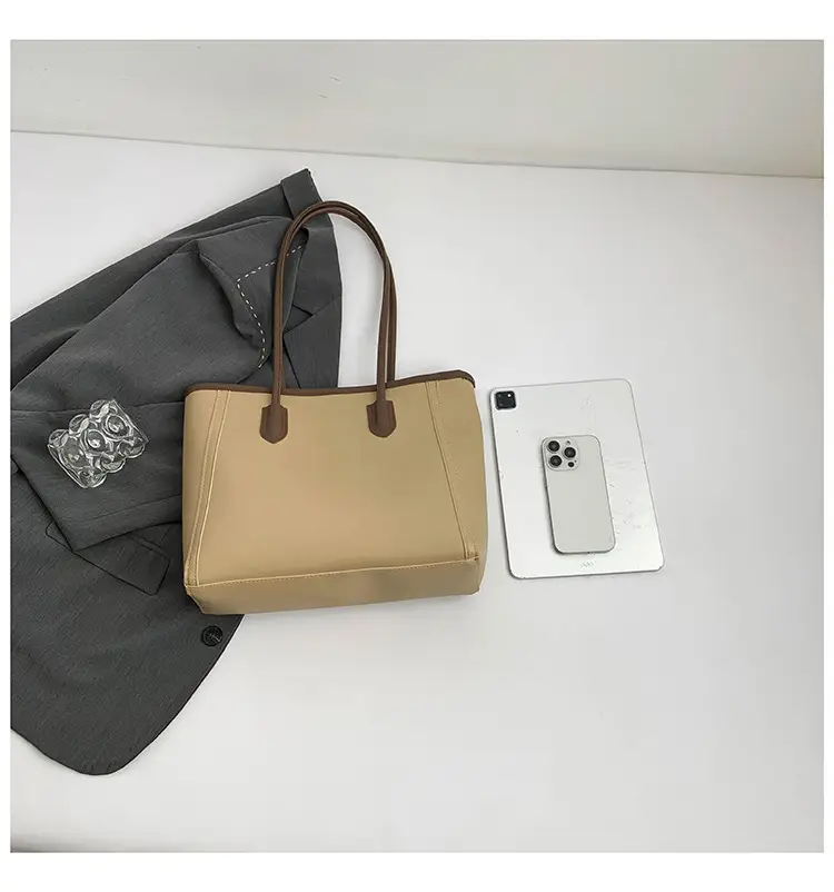 Women's New Casual Korean Style Brown Tote Bag — feature 5
