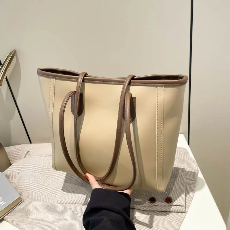 Women's New Casual Korean Style Brown Tote Bag - Image 2