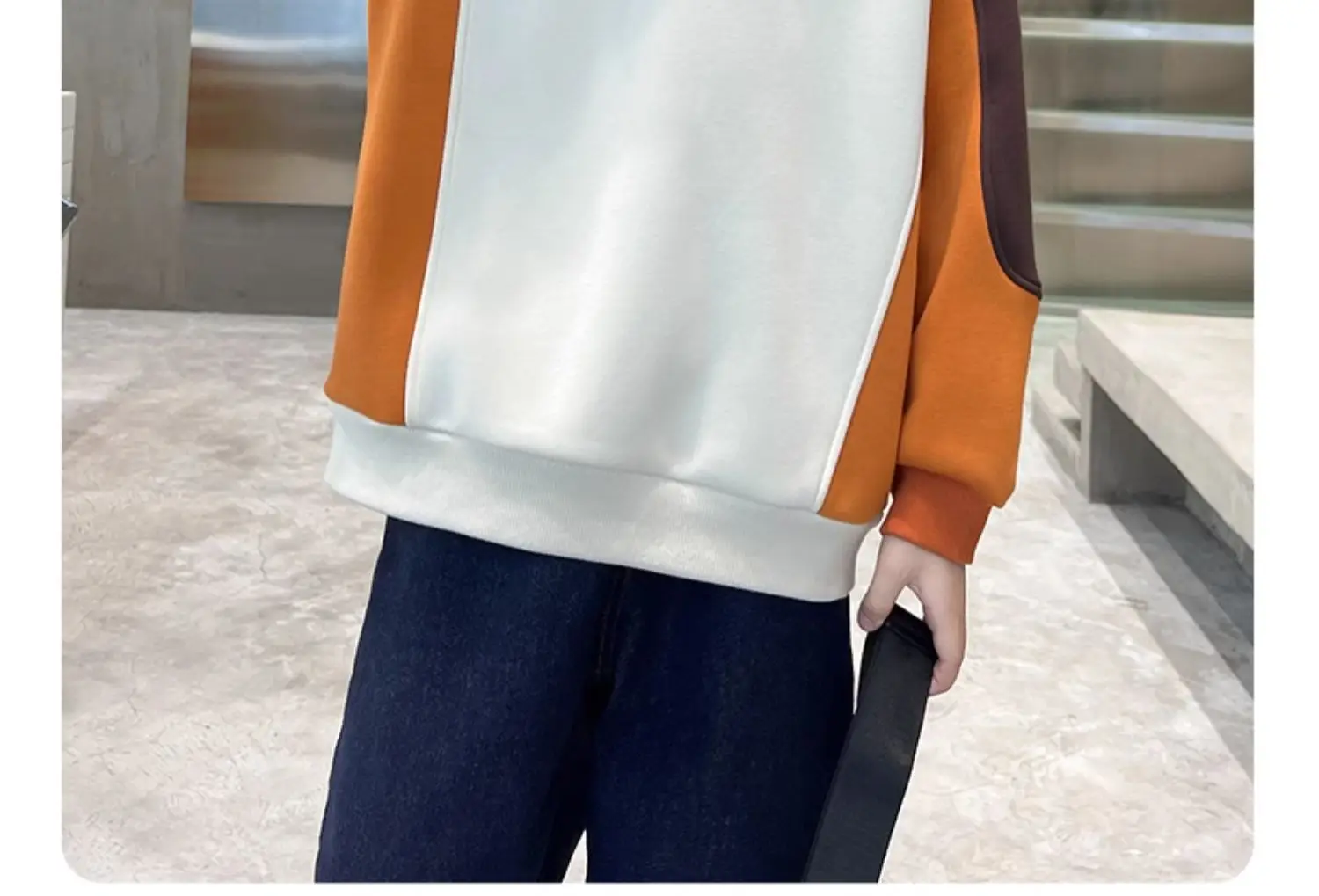 Boys' Orange Beige Sweatshirt 2026 New Model — feature 14