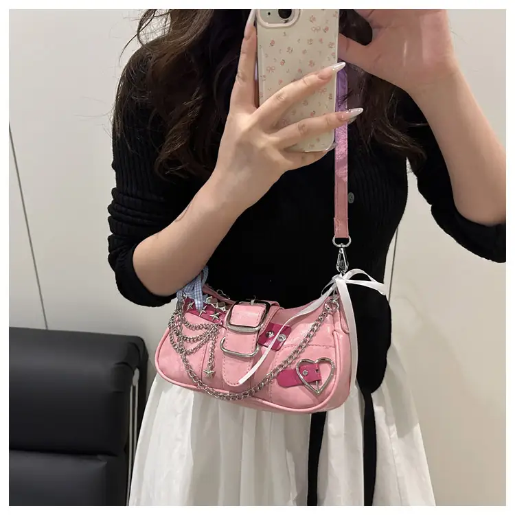 Black High-End Hanging Chain Tote Bag for Women — feature 10
