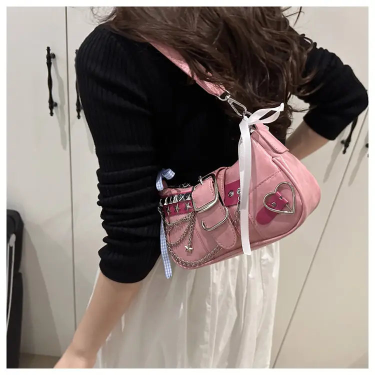 Black High-End Hanging Chain Tote Bag for Women — feature 11