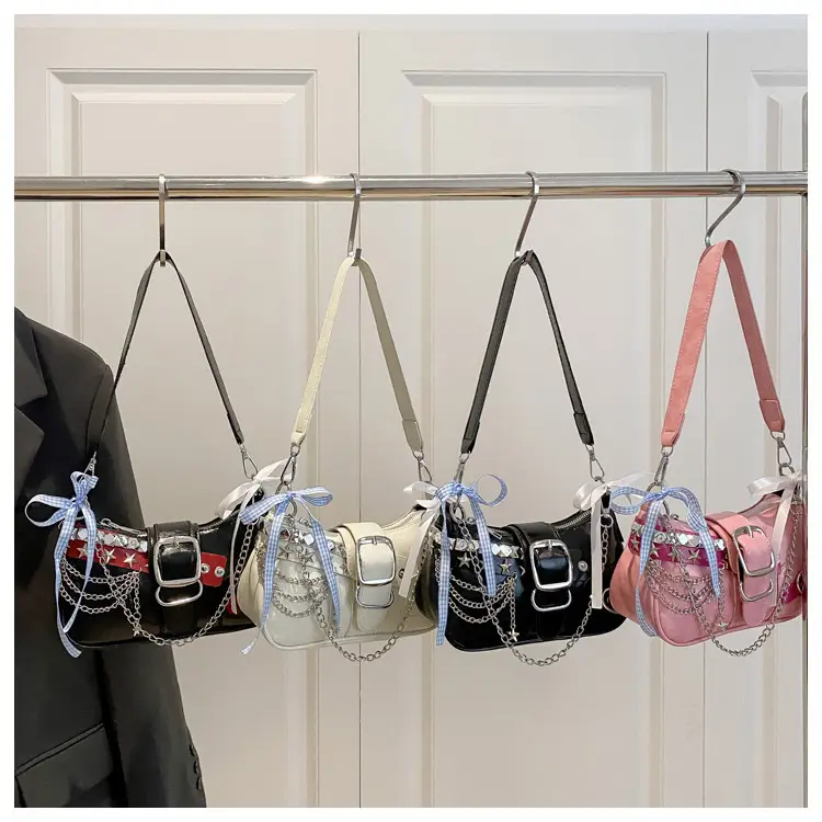 Black High-End Hanging Chain Tote Bag for Women — feature 20