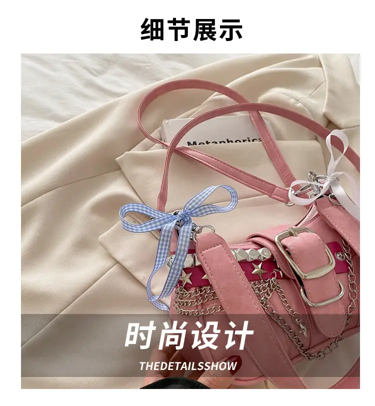 Black High-End Hanging Chain Tote Bag for Women — feature 3