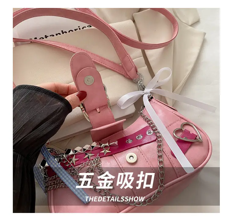 Black High-End Hanging Chain Tote Bag for Women — feature 5