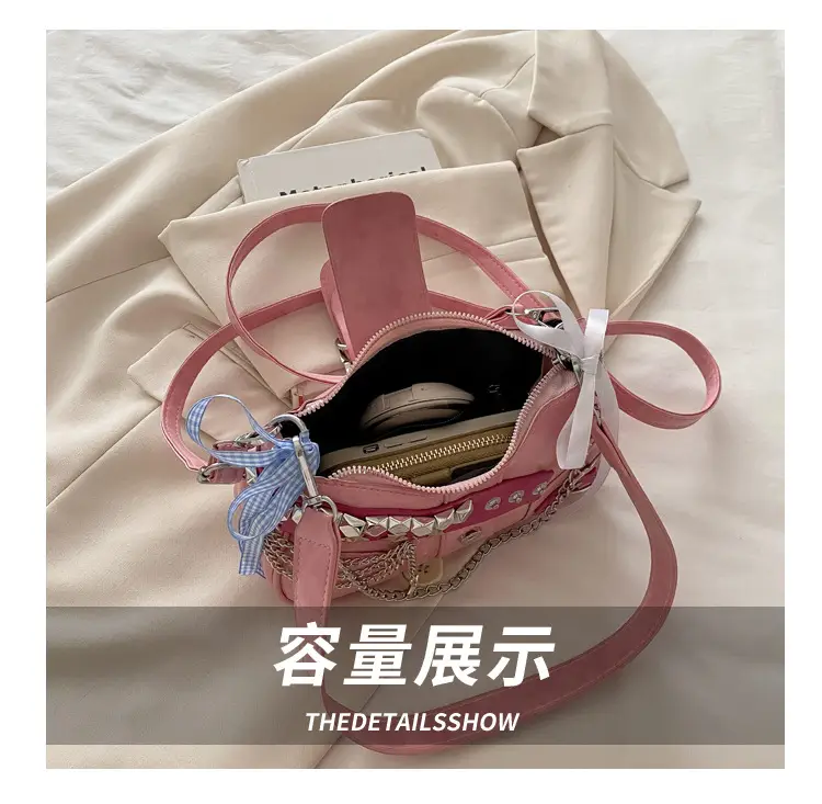 Black High-End Hanging Chain Tote Bag for Women — feature 7
