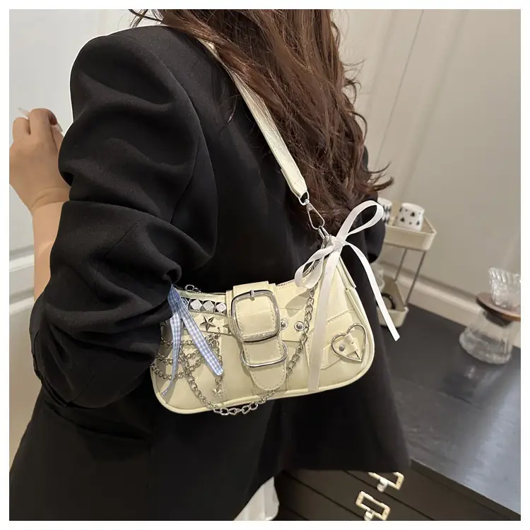 Black High-End Hanging Chain Tote Bag for Women — feature 8