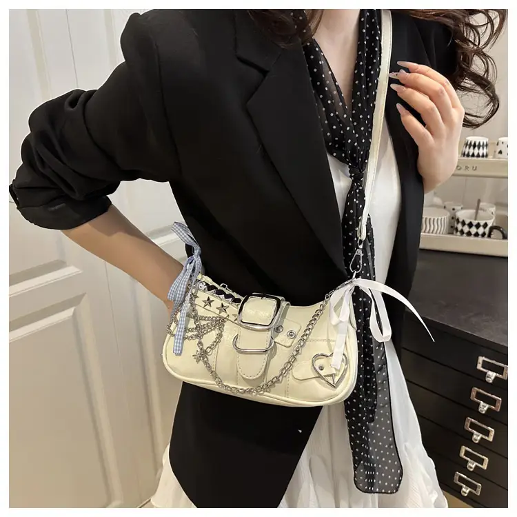 Black High-End Hanging Chain Tote Bag for Women — feature 9