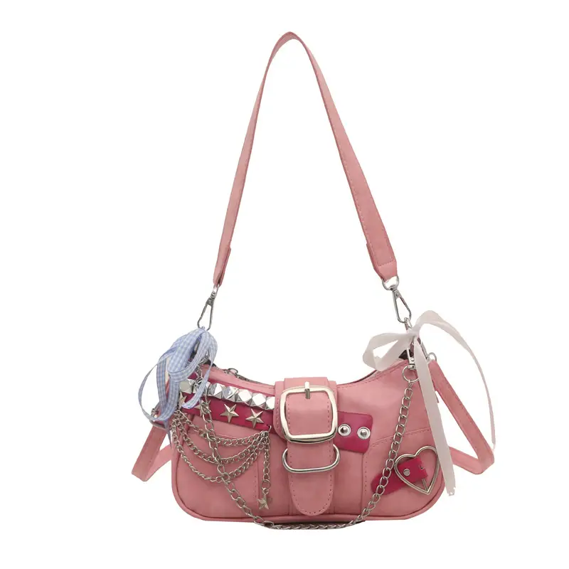 Black High-End Hanging Chain Tote Bag for Women - Image 3