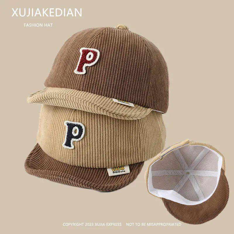 Baby Letter Peaked Cap Autumn Winter Soft Bristle - Image 22