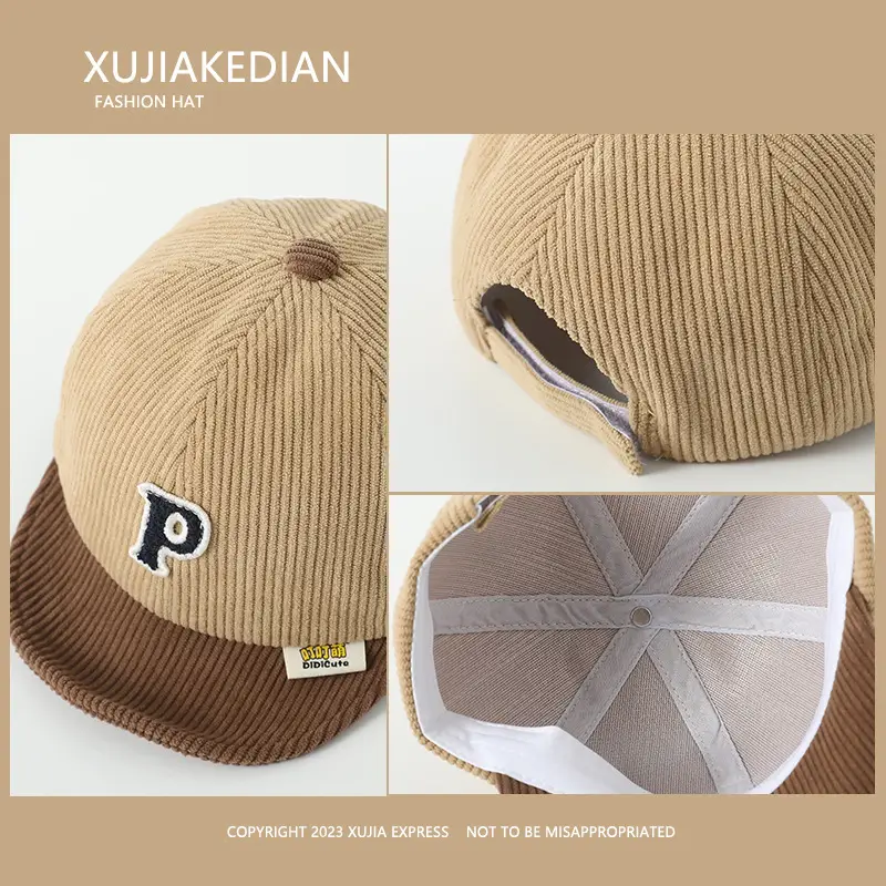 Baby Letter Peaked Cap Autumn Winter Soft Bristle - Image 23