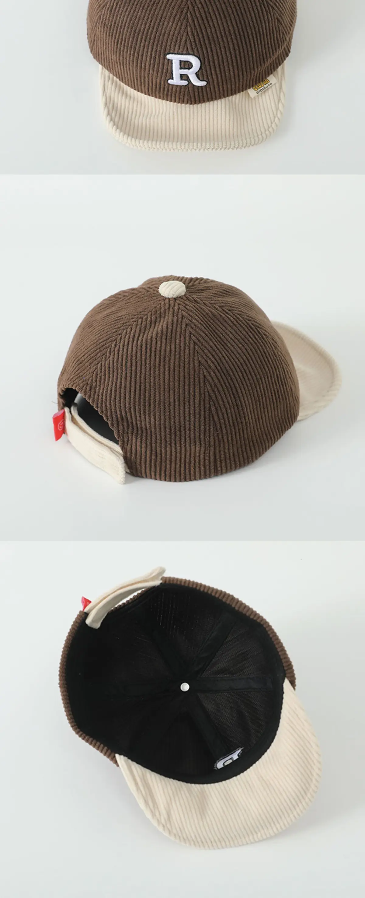 Baby Letter Peaked Cap Autumn Winter Soft Bristle — feature 8