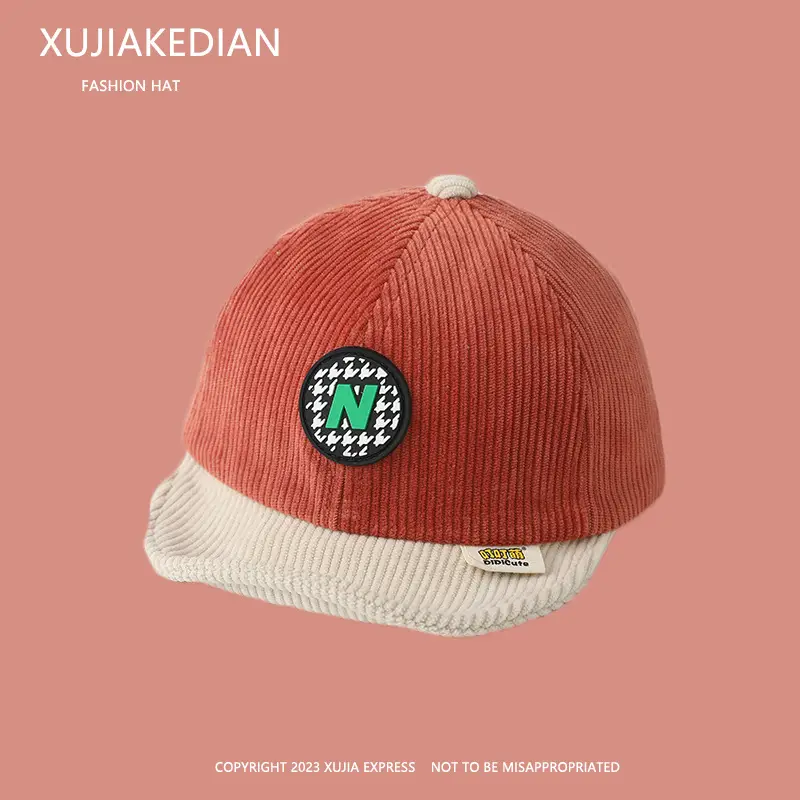 Baby Letter Peaked Cap Autumn Winter Soft Bristle - Image 13