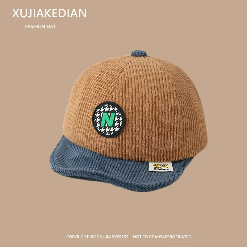 Baby Letter Peaked Cap Autumn Winter Soft Bristle - Image 14
