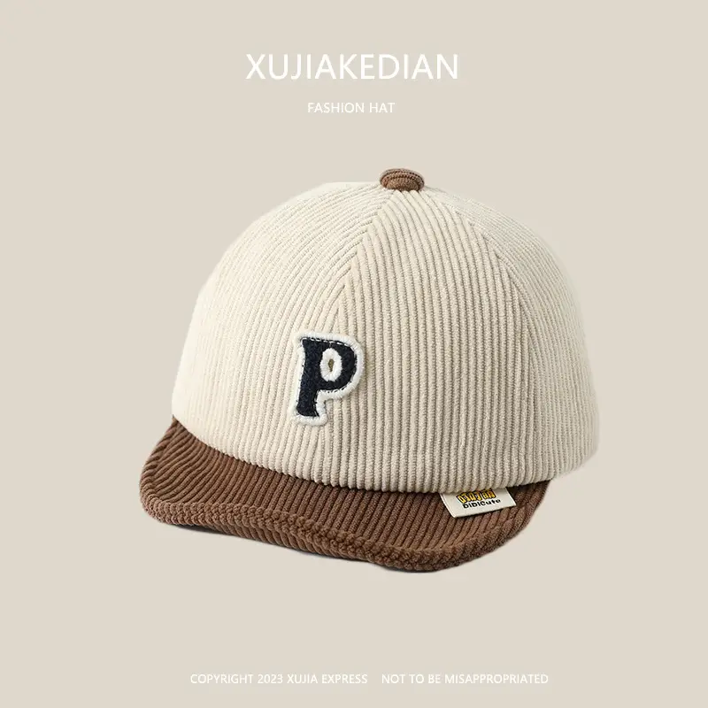 Baby Letter Peaked Cap Autumn Winter Soft Bristle - Image 2