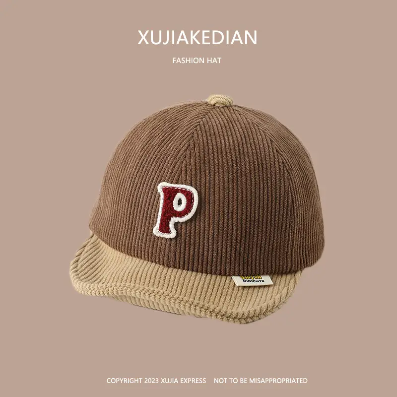 Baby Letter Peaked Cap Autumn Winter Soft Bristle - Image 3