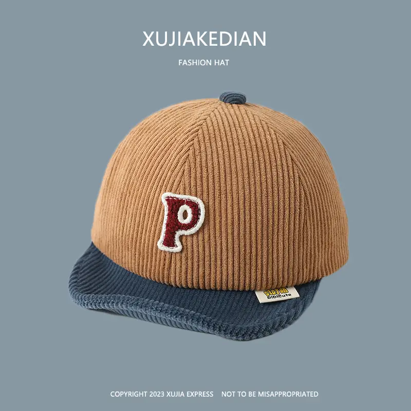 Baby Letter Peaked Cap Autumn Winter Soft Bristle - Image 4