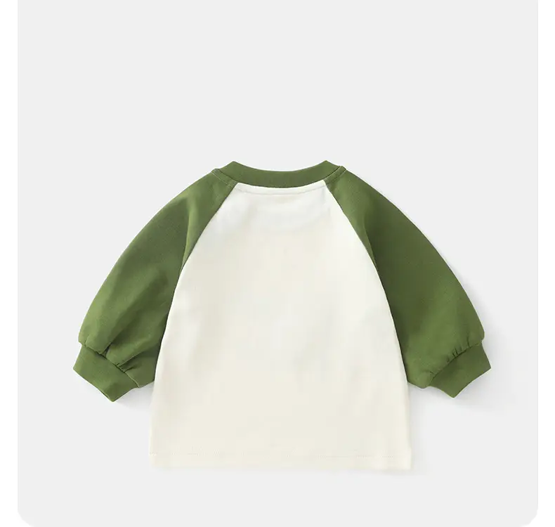 Duuduu Boys Long Sleeve T-Shirt Green White 2025 — feature 24