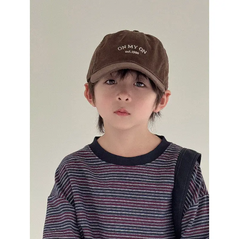 2025 New Kids Baseball Cap Beige Duckbill Sunshade - Image 8