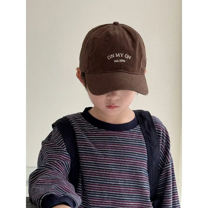 2025 New Kids Baseball Cap Beige Duckbill Sunshade - Image 9