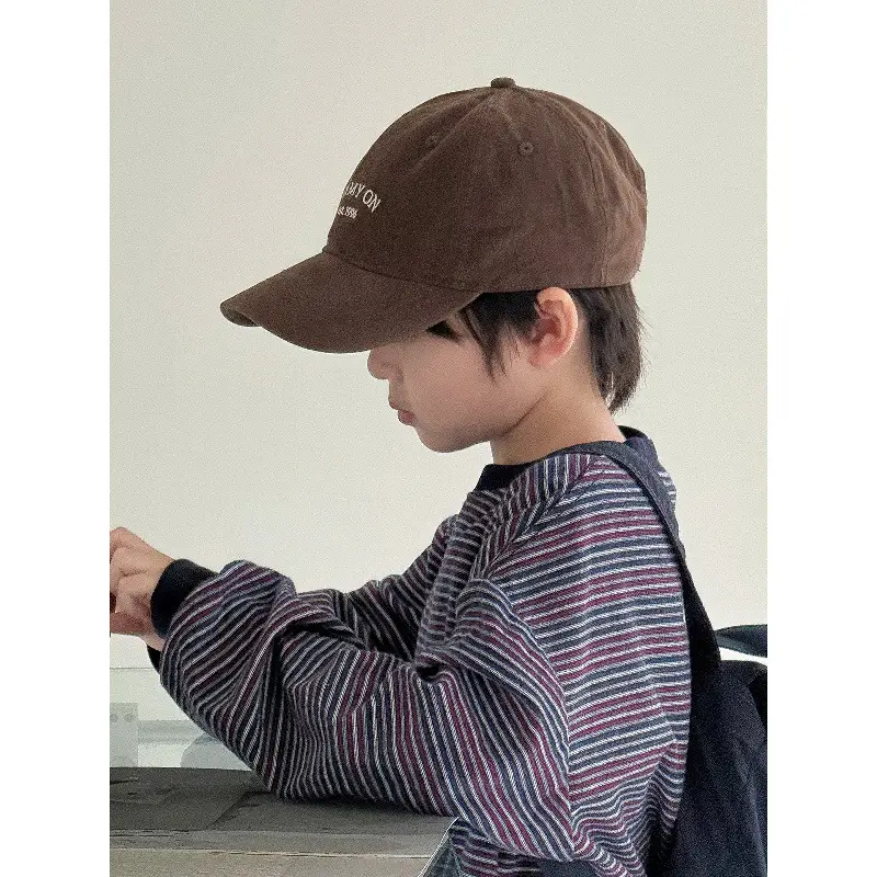 2025 New Kids Baseball Cap Beige Duckbill Sunshade - Image 10